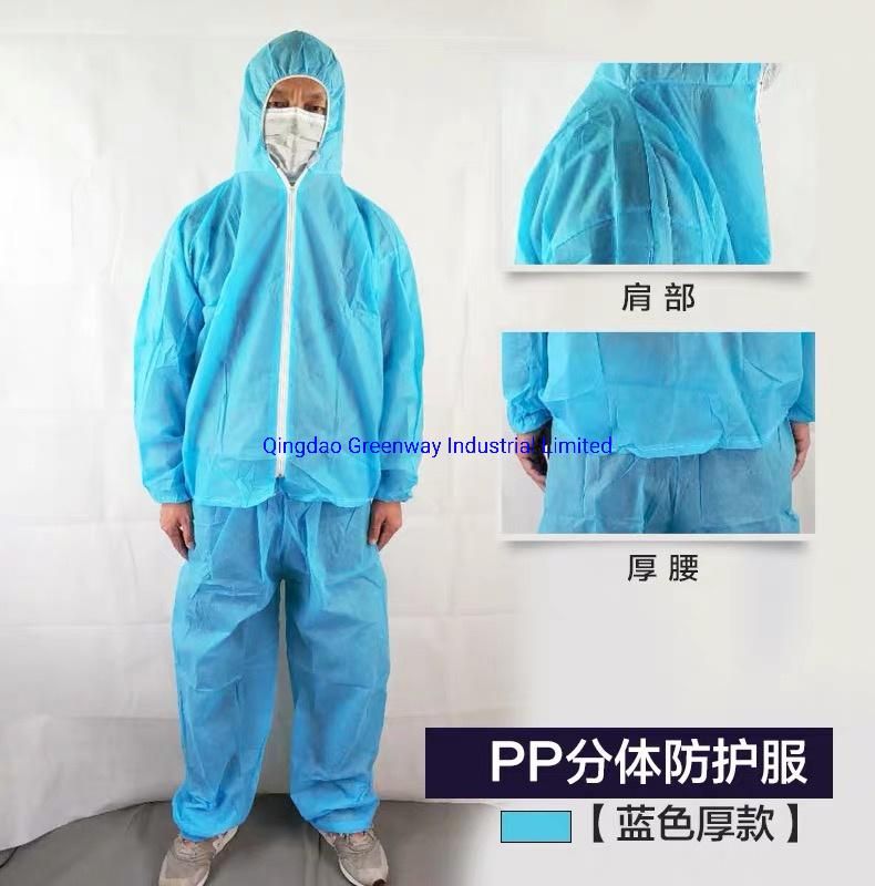 Disposable Isolation Gown Water Resistance Full Back