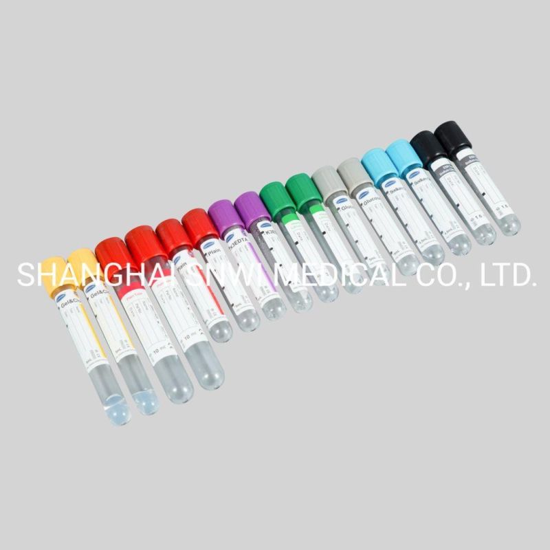 Hospital Laboratory Supplies Disposable Glass Vacuum Blood Collection Tube