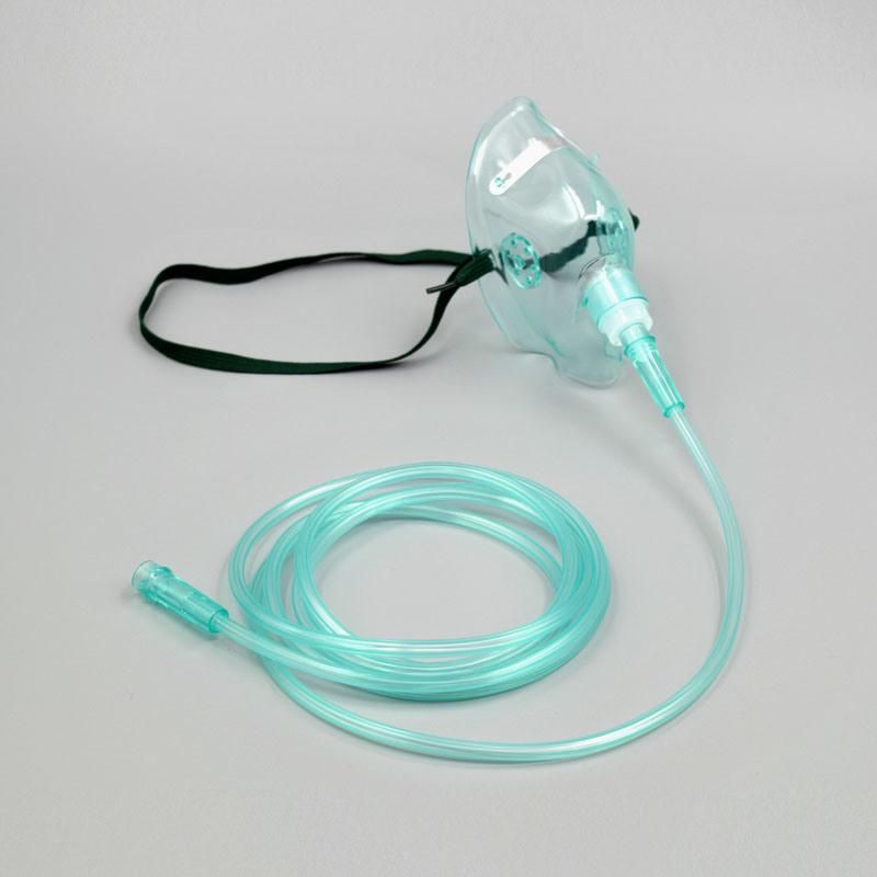 Medical Surgical Disposable Oxygen Reservoir Bag PVC Supplies Bipap Non-Woven 3ply CPAP CPR Breathing Nebulizer KN95 Anesthesia Type Iir Tracheostomy Face Mask