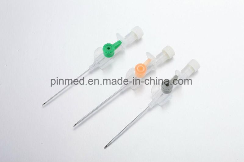 Pinmed I. V. Cannula, with Injection Port and with Wings