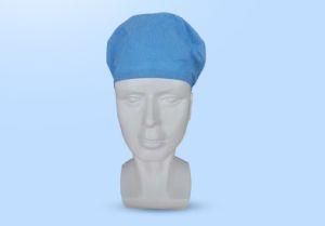 Factory Direct Non-Woven Protective Cap Spot Disposable Medical Hat Dust-Proof Surgical Non-Woven Round Cap