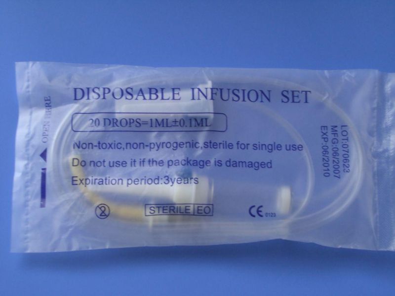 Infusion Set with Needle for Single Use Eo Sterilized