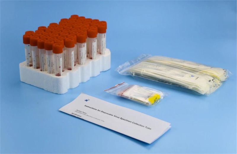 Disposable Sterile Sampling Tube Sample Collection Kit Nylon Flocked Swab Vtm Kit