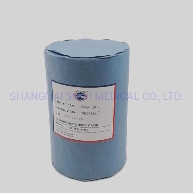 Disposable Absorbent Gauze Roll with Blue Line