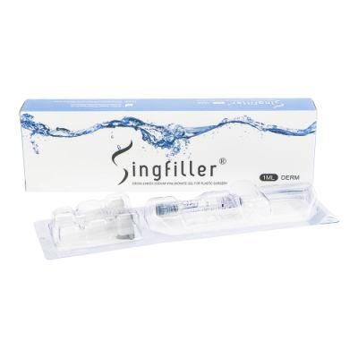Singfiller Concentration Cross-Linked Ha Derma Filler with Good Effect Painless