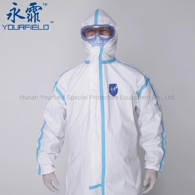 Yourfield Medical Clothes Safety Clothing Personal Protective Equipment in Healthcare Settings Coveralls