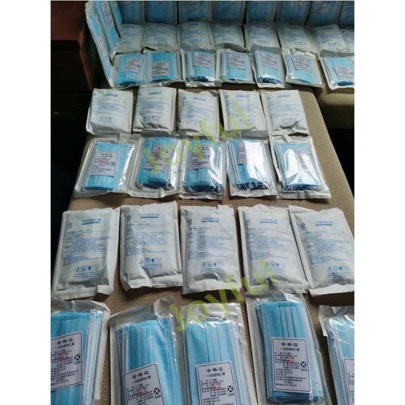 China in Stock 3 Ply Non Woven Disposable Medical Surgical Face Mask Protective Face Mask