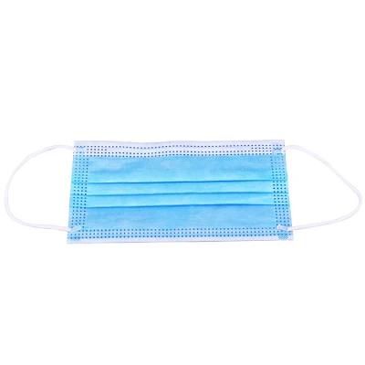 3 Ply Ear Loop Blue / White Color Medical Mask Disposable Face Mask