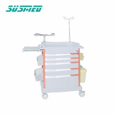 Hospital Treatment Trolley Movable Hand Nursing Cart