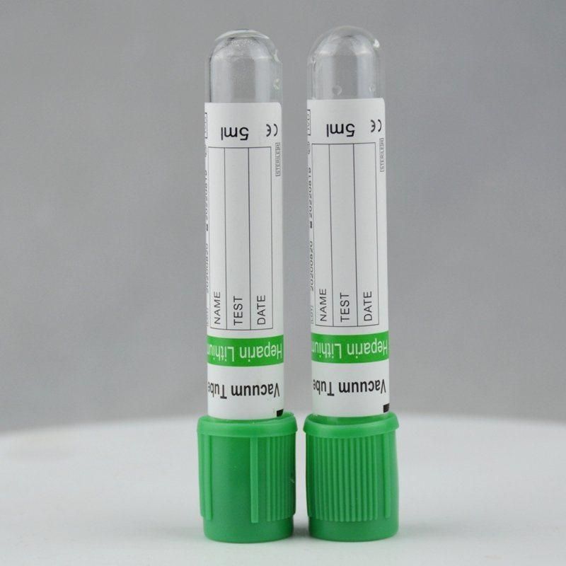 Heparin Tube Green Cap Glass Blood Collection Tube