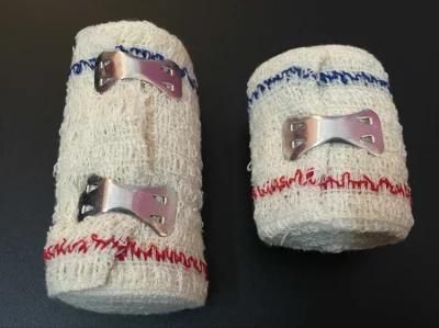 Hf a-4 Chinese Manufacturer Hot Sale Red (blue) Line Elastic Crepe Bandage 4.5m