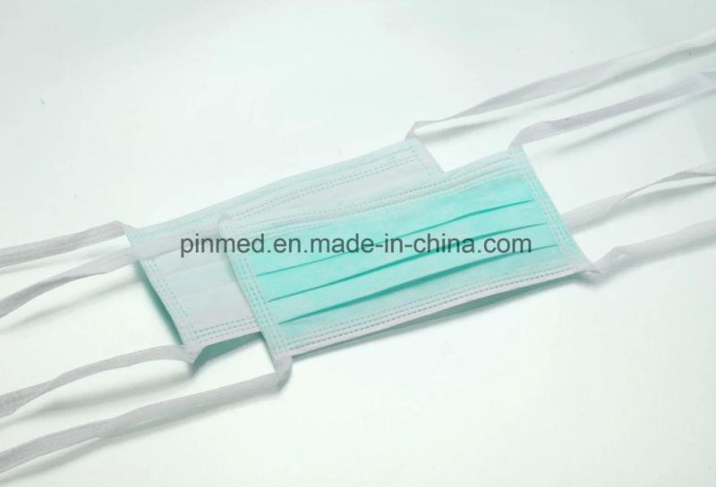 Pinmed Non-Woven Face Mask, with Tie-on