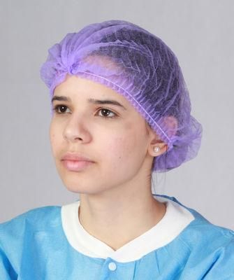 Disposable Medical Surgical Nurse Big Size Mob Cap/Bouffant Cap/Strip Cap