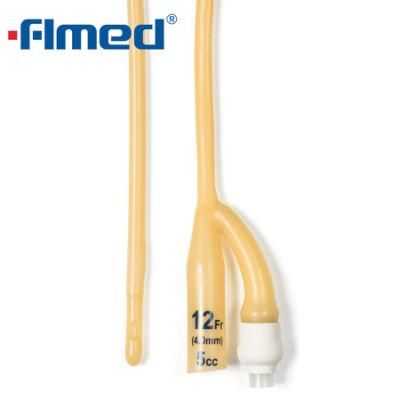 Medical 100% Silicone Coated 2 Way Latex Foley Balloon Catheter