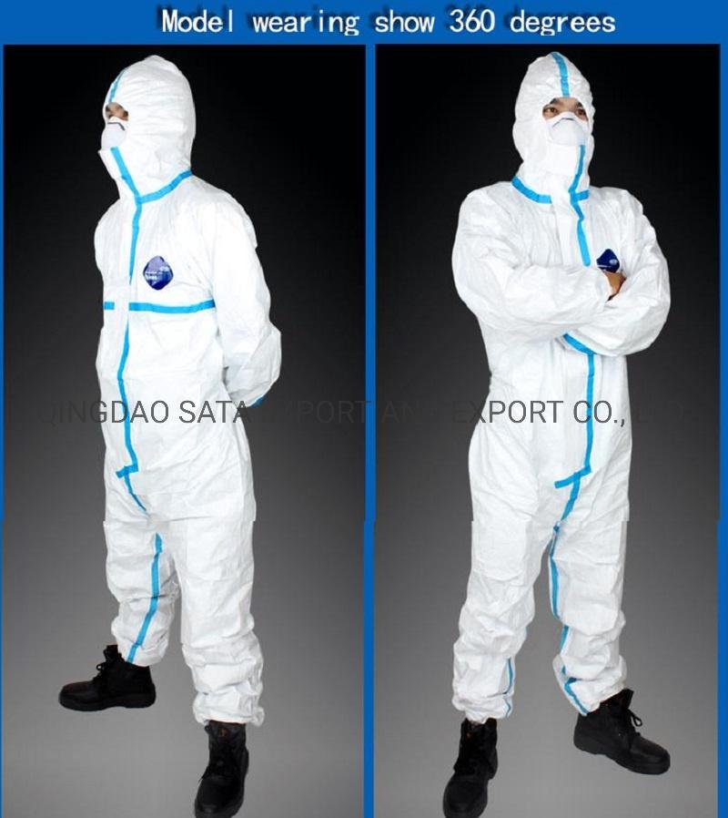 Stock High Quality Disposable Medical Coverall Protection Suit Medical Protective Clothing