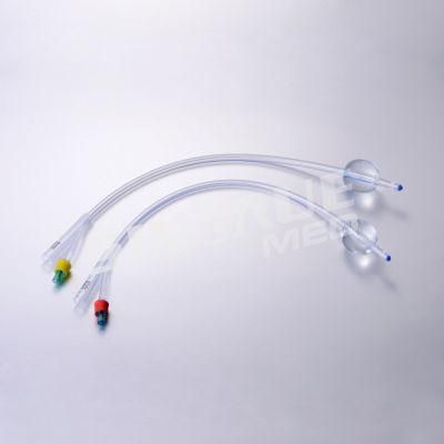 Hospital 6fr-26fr Disposable Medical 2-Way All Silicone Foley Catheter