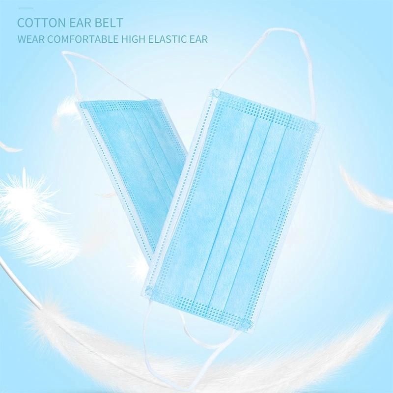 Non Woven 3 Ply Ear-Loop Surgical Disposable Medical Face Mask
