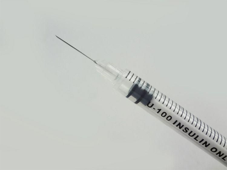 100iu 40iu Disposable Painless Diabetic Syringe with Needle