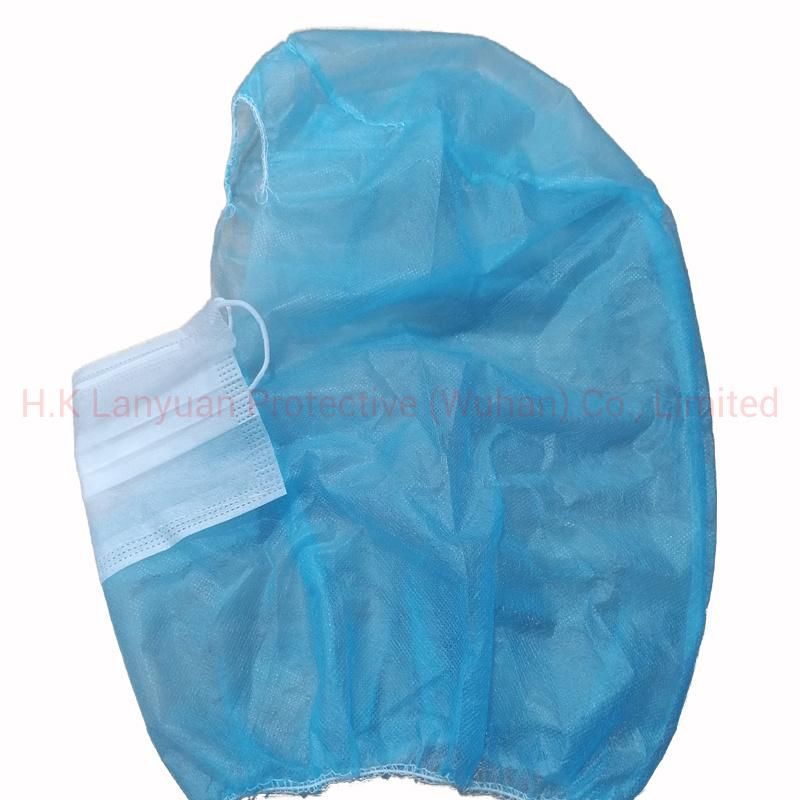 Disposable Astronaut Cap Protective Non-Woven Space Hat PP Polypropylene Hoods with Elastic Closure and Mask