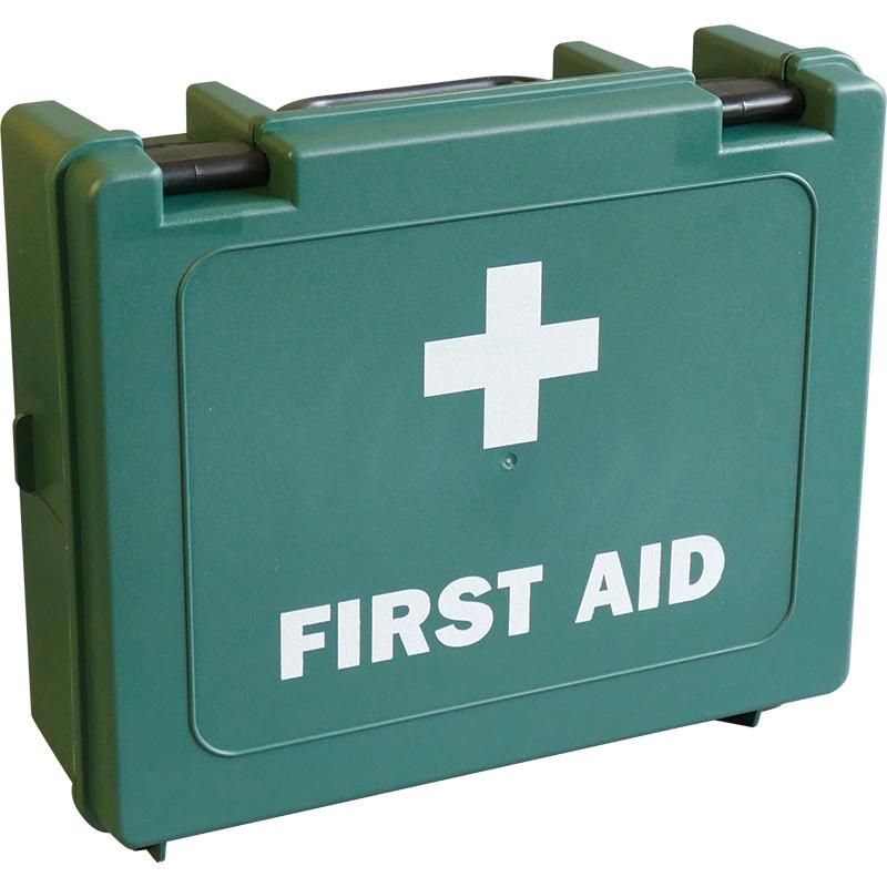 Dustproof Green Empty PP Plastic First Aid Box for Car Travel