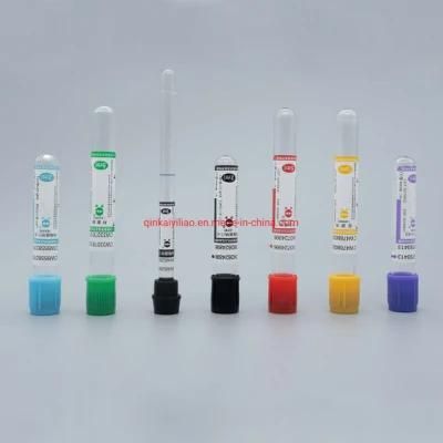 Hot Sale Glass or Pet Vacuum Blood Collection Test Tube with White Cap