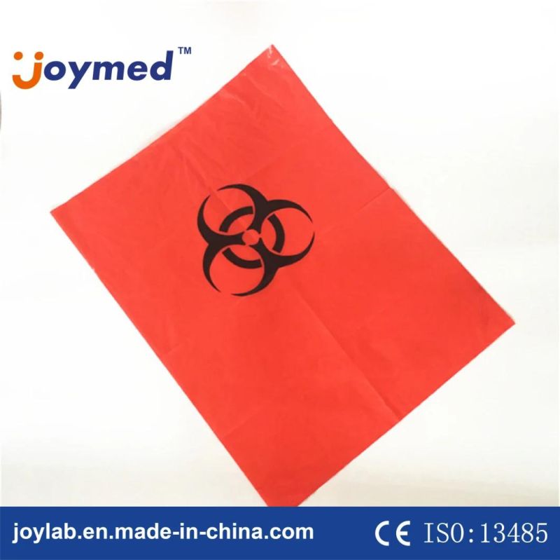 Wholesale HDPE Autoclave Bio Medic Waste Biohazard Yellow Flat Bag