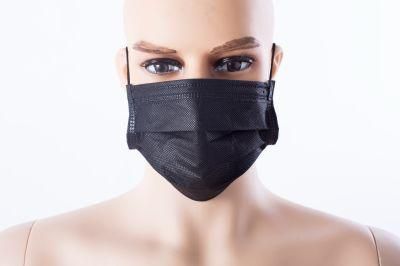 Disposable Medical Use Nonwoven Farbic Black Face Mask