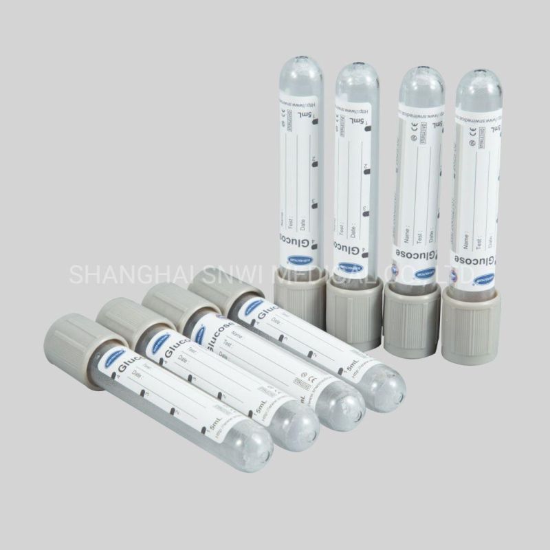 Disposable Medical Pet Plain Red Cap Vacuum Blood Collection Tube