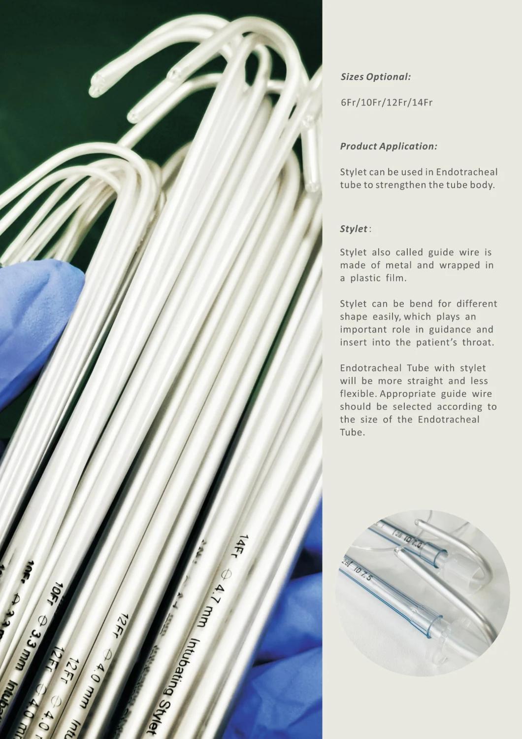 Medical Grade PVC Material Stylet for Reinforced Endotracheal Tube