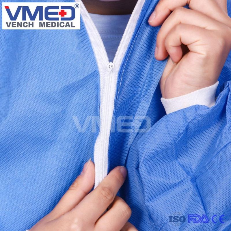 Protective Clothing Disposable Nonwoven SMS Microporous Working Coveralls/Overalls