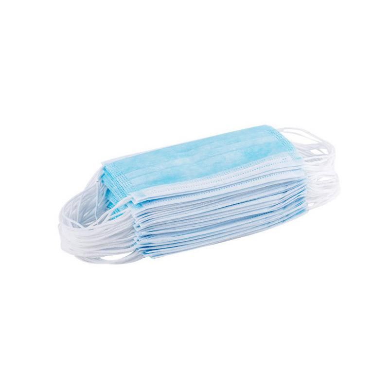 Wholesale FDA CE Approved 3ply Disposable Anti-Virus Anti-Dust Non-Woven Blue Earloop Surgical Face Mask