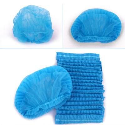 Disposable Medical Hospital Nurse Doctor Surgical Laboratory Colorful PP SMS Nonwoven Head Cover Round Bouffant Clip Strip Mop Cap