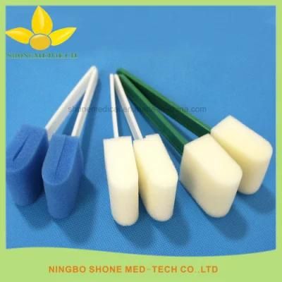 Dental Equipment Plastic Handle Sponge Swab Stick Brush