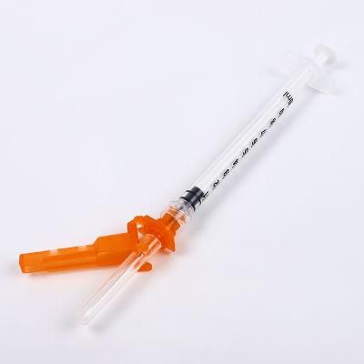 High Standard Medical Safety Needles Plastic 25g 1inch Syringe