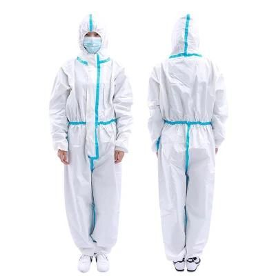 En14126 AAMI Level 4 PP PPE Isolation Coverall Kits Clothes Disposable Medical Protective Clothing