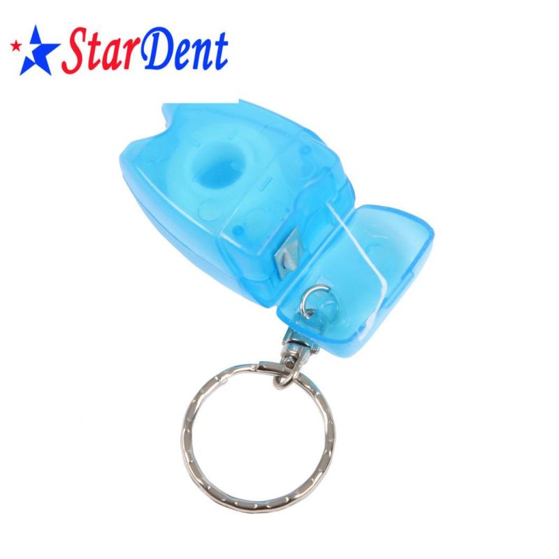 Dental Disposable Teeth Shade Dental Floss for Oral Care Key Chain Dental Floss