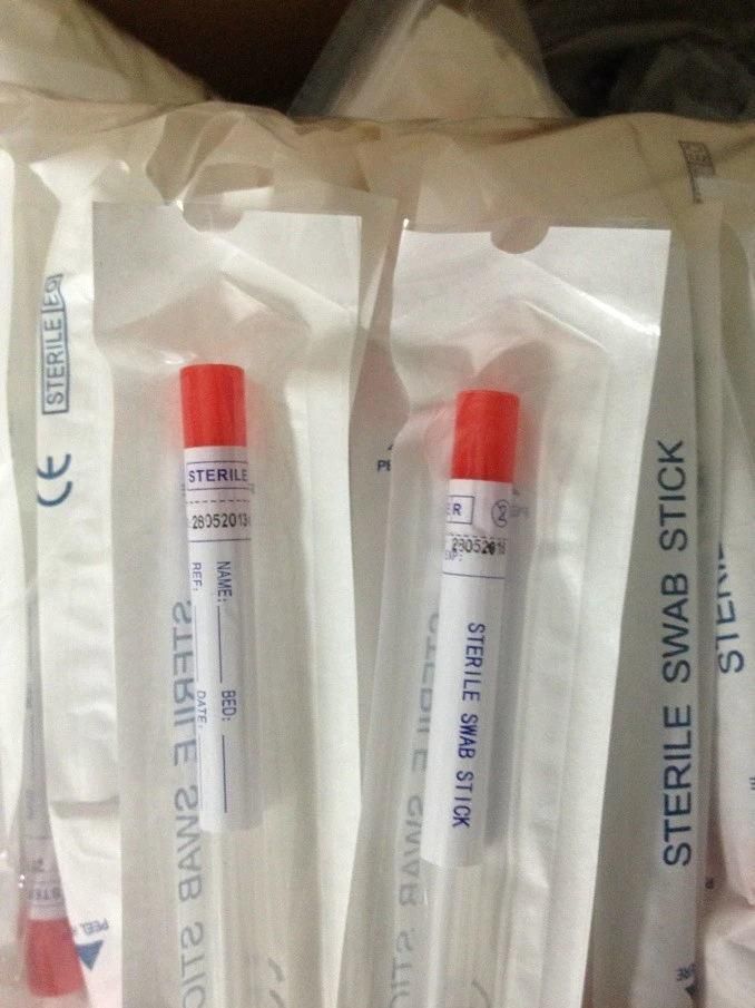 2022 Hot Sale Disposable Medical Transport Swab Sticker Swab