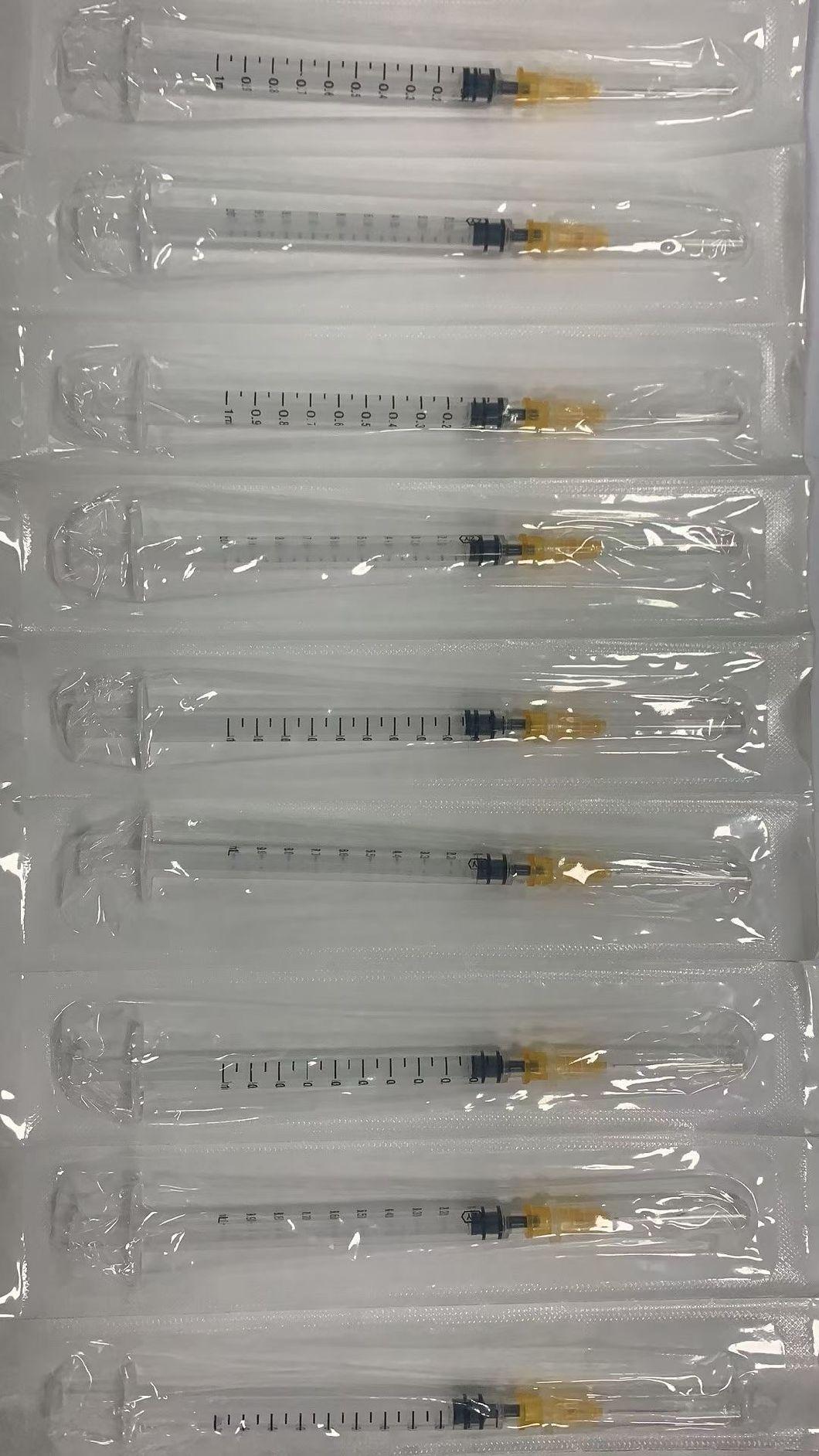 China High Quality Disposable Medical Plastic Luer Lock Syringe with Needle or Without Needle