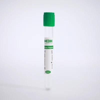 CE Certificated 3-10ml Micro Tubes Heparin Lithium Heparin &amp; Separate Gel Plasma Vacuum Blood Collection Tube