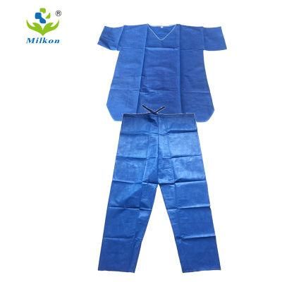 SMS Non-Woven Medicine Scrub Suit Disposable