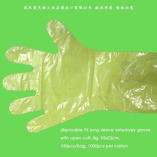 Disposable PE Veterinary Gloves with Long Sleeves for Animals