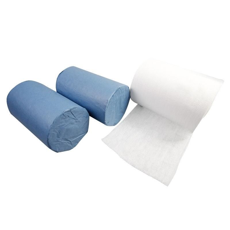 Surgical 1ply 2ply 4ply Sterile Non Sterile White Green Blue Absorbent Gauze Roll