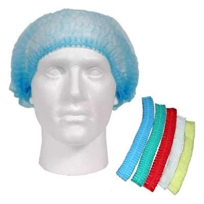 Cheap Hair Dust Net Caps Elastic Non-Woven Head Bouffant Caps