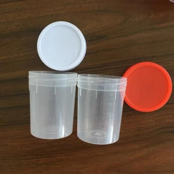 Disposable Hospital Sterile Plastic 60ml Sample Specimen Test Collection Stool Urine Container with Spoon