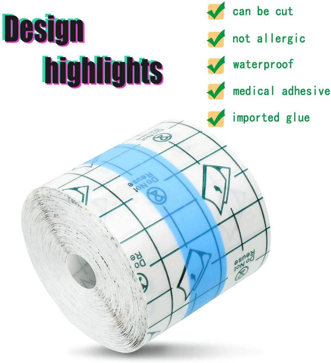 Transparent Stretch Adhesive Bandage Waterproof Bandage Clear Adhesive Bandages Dressing Tape for Tattoos (4 inch × 10.94 Yard)