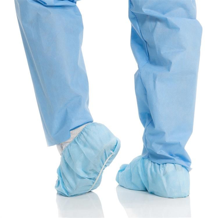 Comfortable Disposable Anti Skid PP Non Woven Medical Protective Shoe Cover