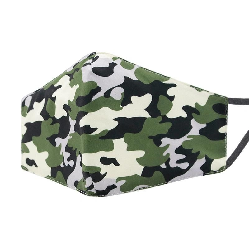 Camouflage Mask Classic Sports for Unisex Adult Print Fabric Fashion Washable Reusable Mouth Casual Cool Colorful Face Mask