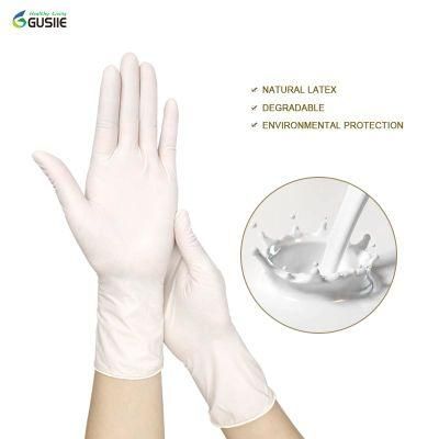 Disposable Latex Examination Gloves Free Powdered Medical Gloves