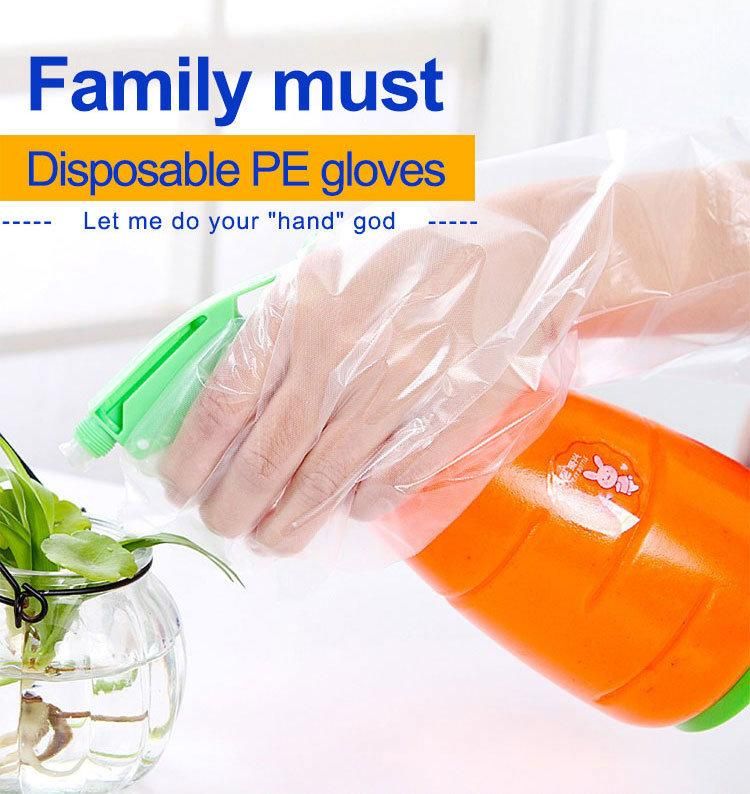 Disposable PE/TPE/HDPE/LDPE Glove Food Grade Kitchen Household Cleaning Gloves