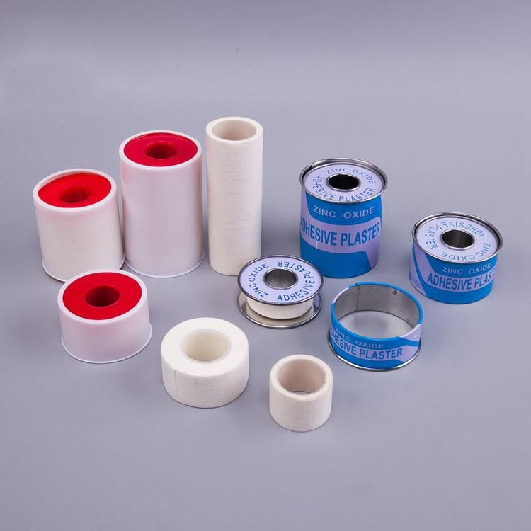 Zinc Oxide Adhesive Plaster Tinplate Pack Cotton Hot Melt Tape